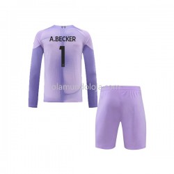 Camisola Liverpool A.Becker 1 Guarda-redes Criança Equipamento Primeiro 2022-2023 Manga Comprida